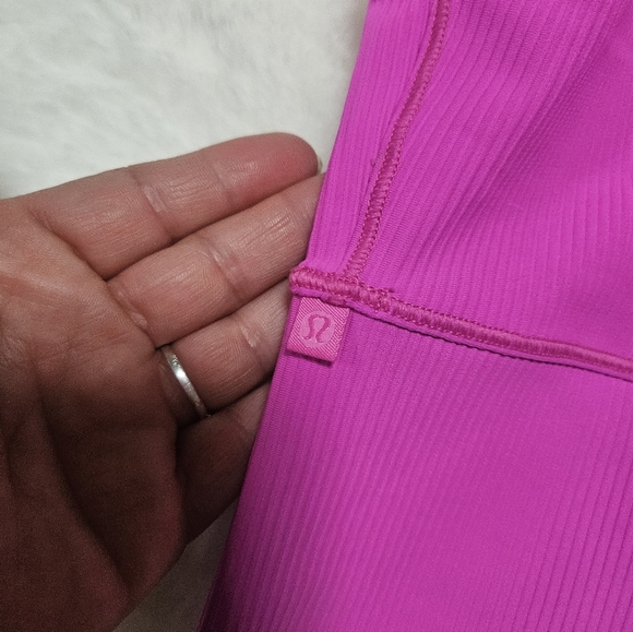 Lululemon Power Pivot tank Top Rib-sonic Pink Size 6 - Picture 3 of 6